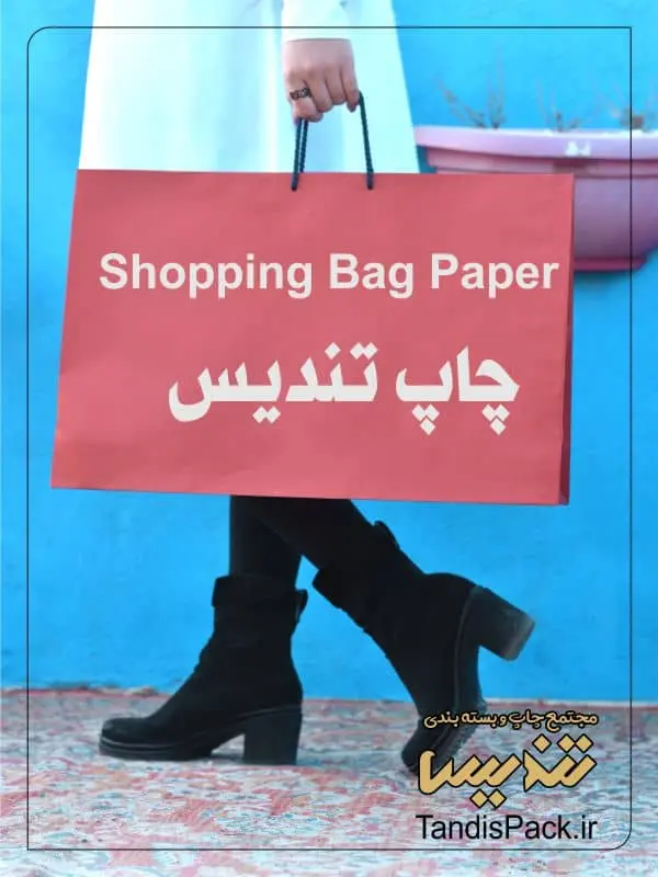 shopping bag paper چاپ تندیس