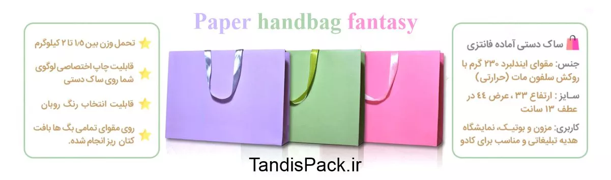 luxury paper handbag