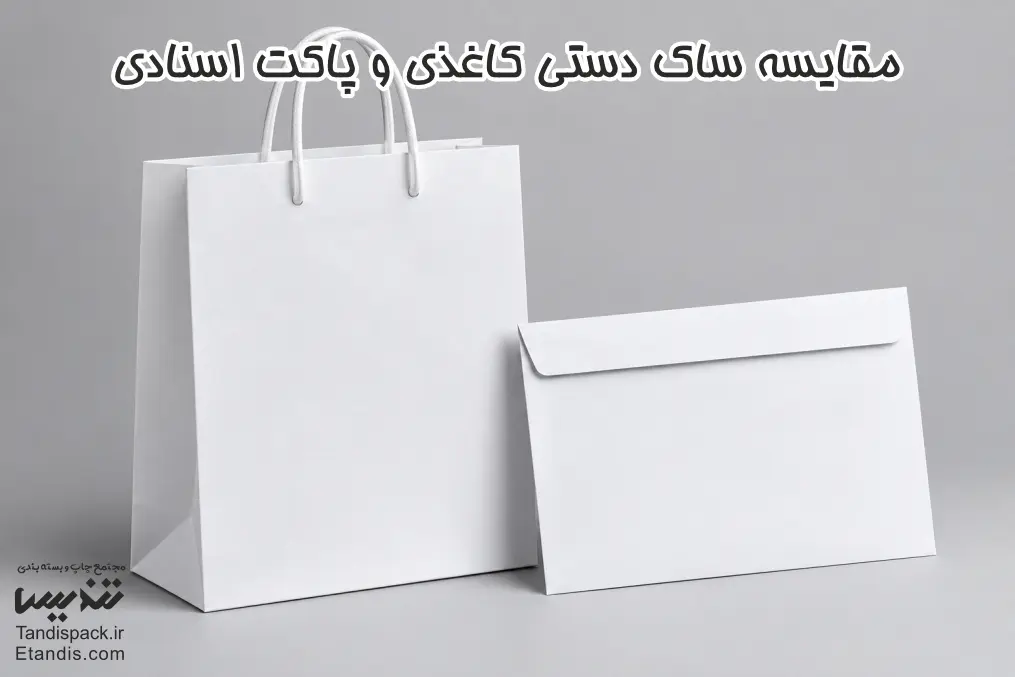پاکت اسنادی آماده 28 مقایسه ساک دستی کاغذی و پاکت اسنادی