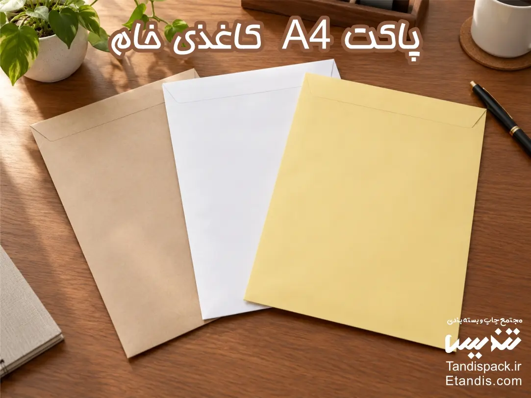 پاکت اسنادی آماده 24 پاکت A4 کاغذی خام