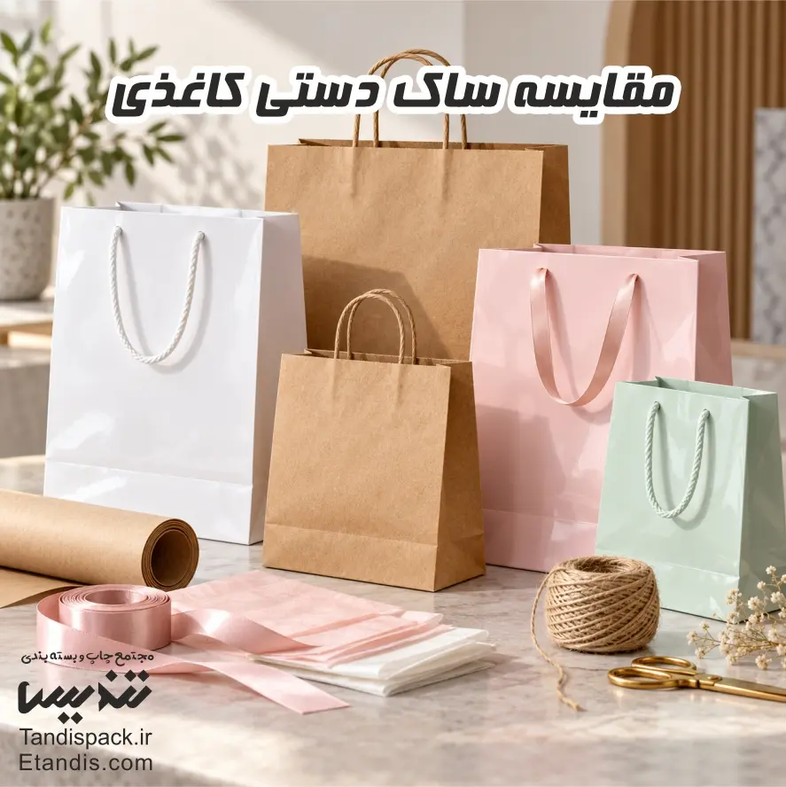 خدمات و مشخصات قیمت ساک دستی کاغذی آماده 4 مقایسه ساک دستی کاغذی
